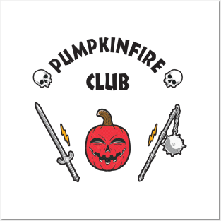 PUMPKINFIRE CLUB - RED COLOR Posters and Art